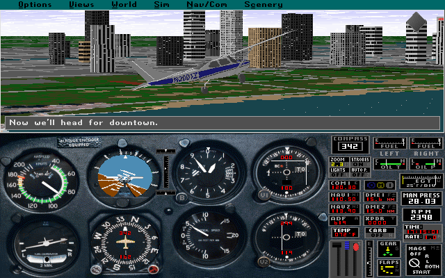 Microsoft Flight Simulator v5.1 1993 screenshot