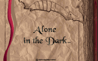 msdos Alone in the Dark 1992 screenshot