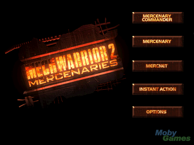 msdos MechWarrior 2 Mercenaries 1996 screenshot